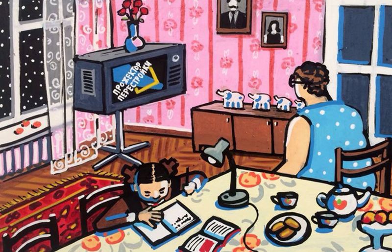 Душевные картины израильской художницы о детстве в СССР