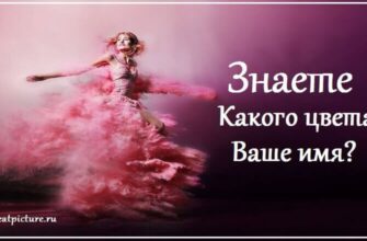 Знаете какого цвета ваше имя? Характеристика вашего имени!